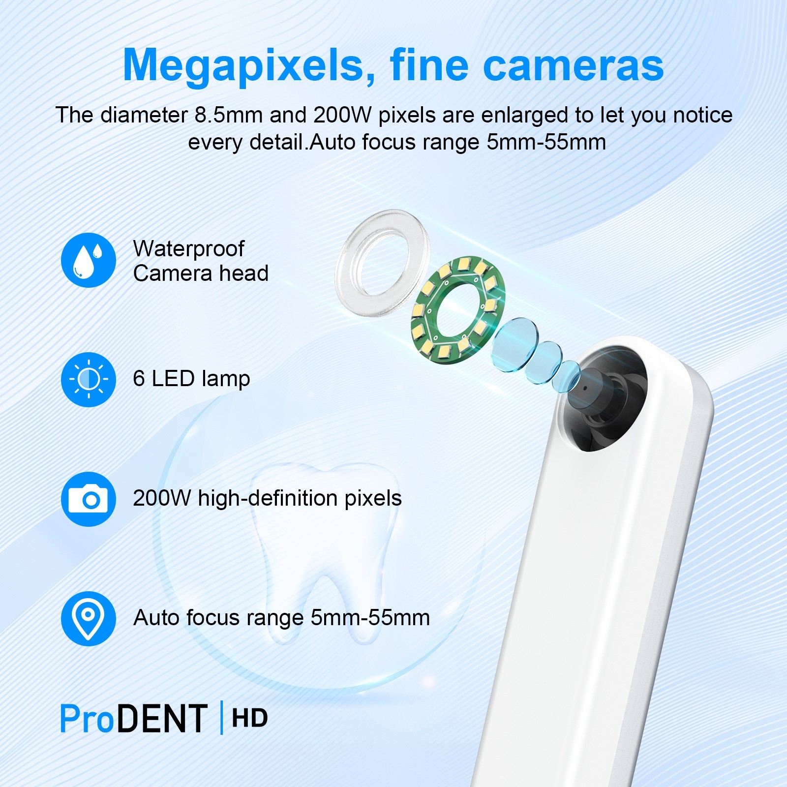 ProDENT Dental Intraoral Camera USB connection PD750 Fast US Ship