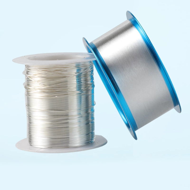 High Purity Ag 99.99% Silver Wire Electrochemical Conductive Wire Dia. 0.025-2mm