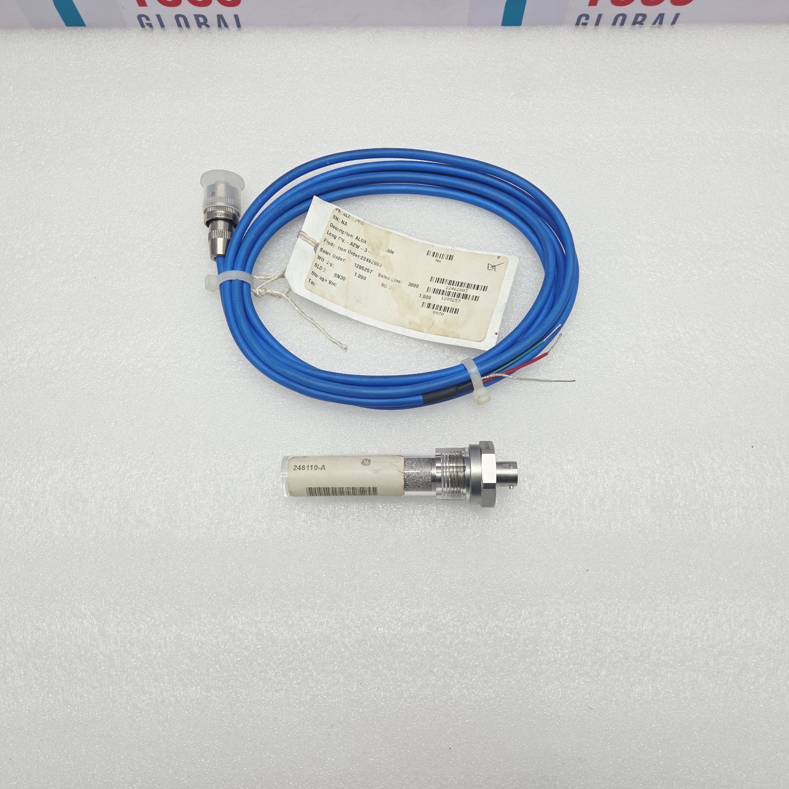 GE Panametrics M PROBE Moisture Sensor 248110-A With Cable SY011-TF0804SH2F2-01