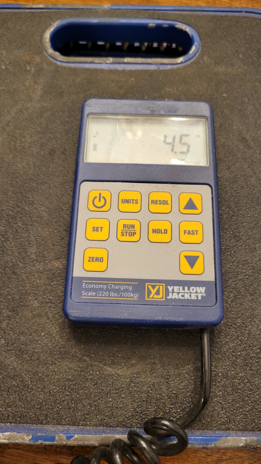Yellow Jacket 68860 220lb Compact Scale Lightweight Wireless Accurate Workplace
