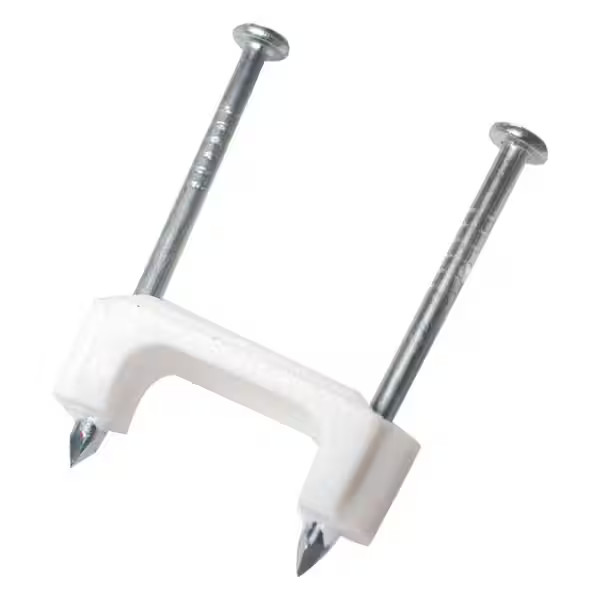 3/4 in. White Plastic Staples for Non-Metallic Cable (175-Pack)