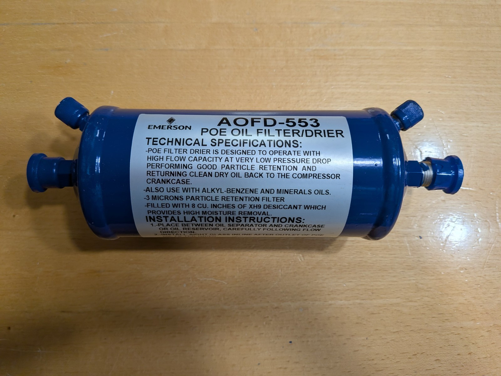 NOS EMERSON AOFD-553 REFRIGERANT OIL FILTER DRIER