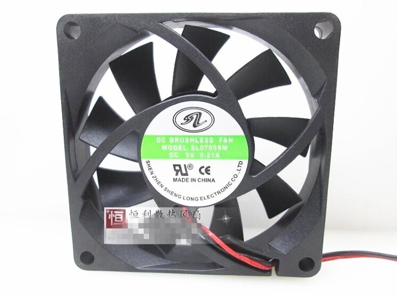 1PC SL0705SM 5V 0.21A 7CM 7015 amplifier case silent cooling fan #CV