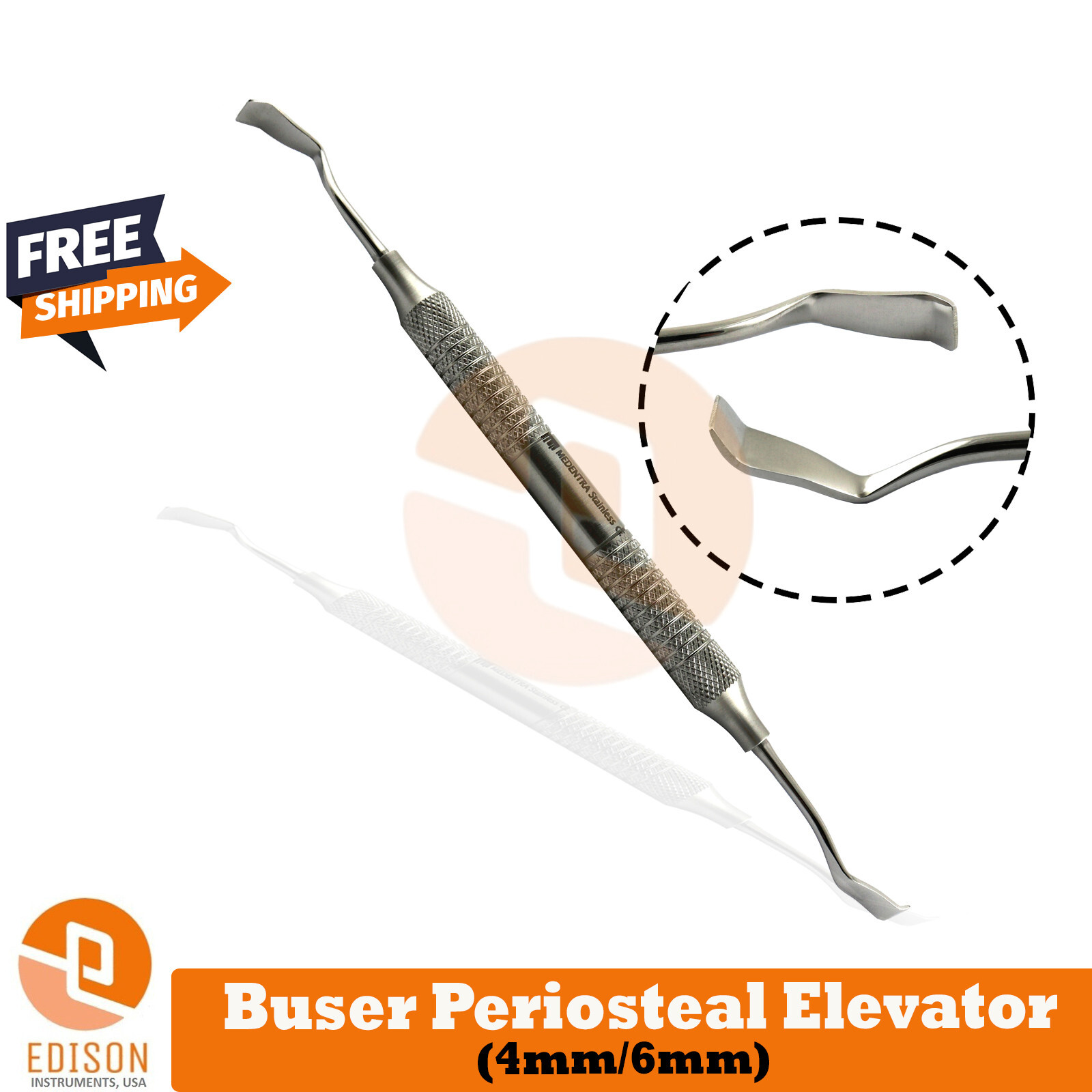Periodontal Buser Modified Chisel 4mm-6mm Implant Sinus Periosteum Retracting