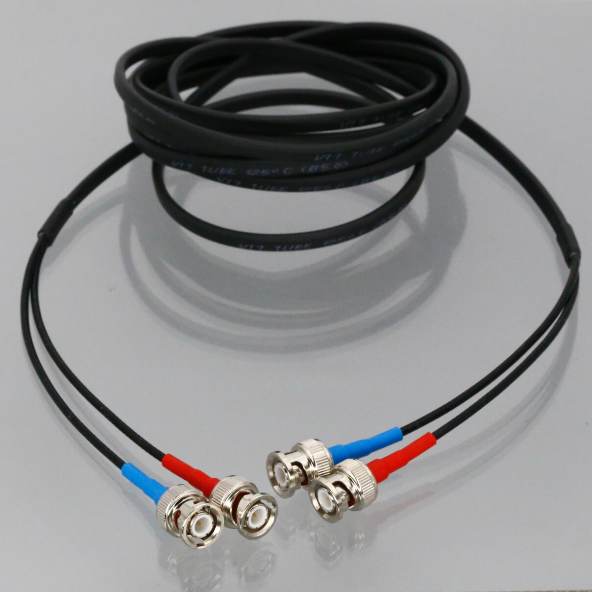 Signal Dual Cable both BNC end 10~50FT For Dynasonics DXN Ultrasonic Flow Meter