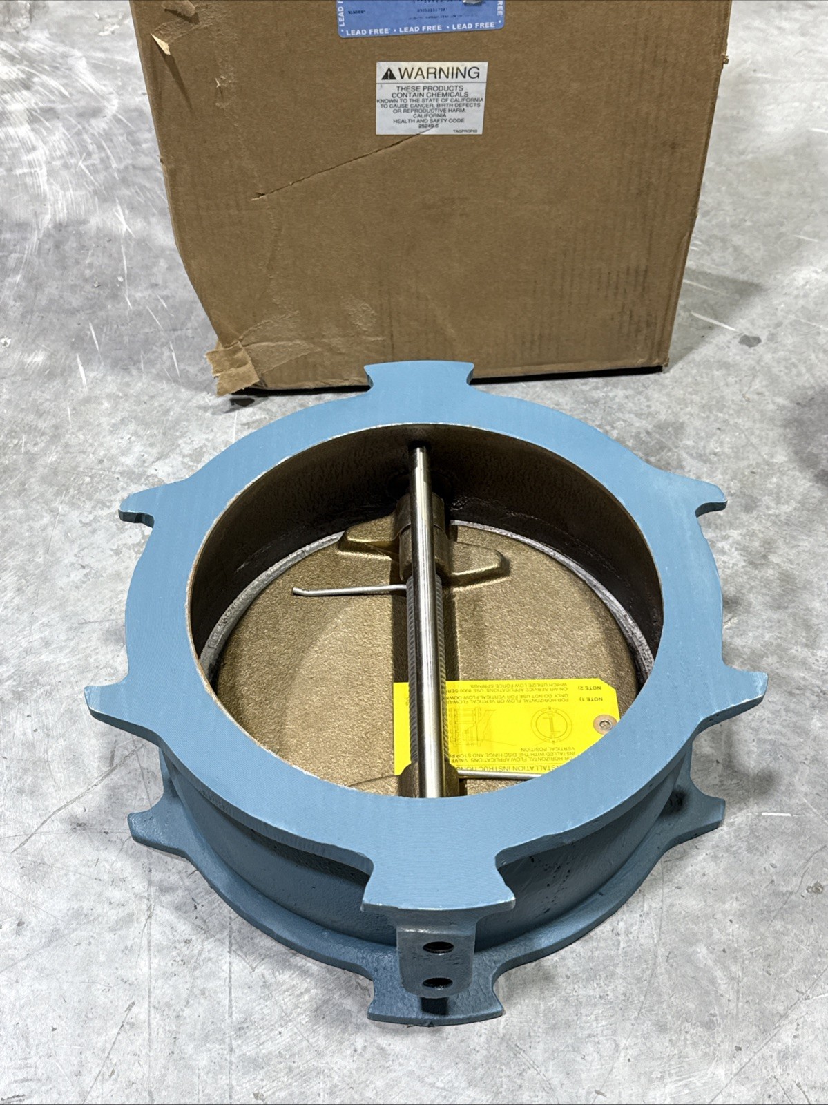 NIBCO W-920-W-LF 10″ Wafer Cast Iron Twin Disk Check Valve NLN50XM New W920W-LF