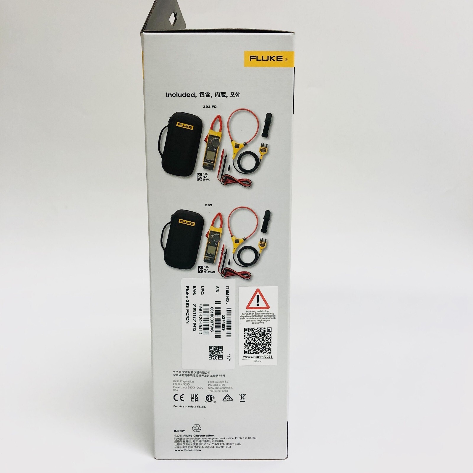 Fluke True-RMS Clamp Meter Miniature 393 1500V CAT III FLUKE 393FC