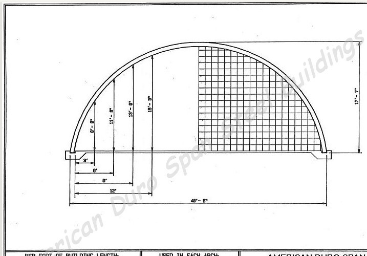 40x40x18 DuroSPAN Steel Quonest Hut Home Cabin Open Ends Factory DiRECT DIY