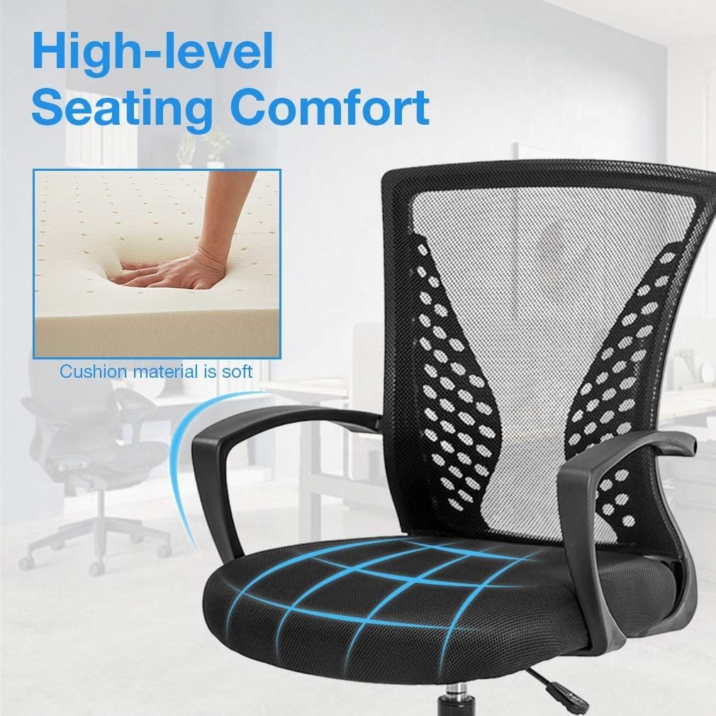 Ergonomic Drafting Chair with Adjustable Height & Mesh Back for Ultimate Comfort