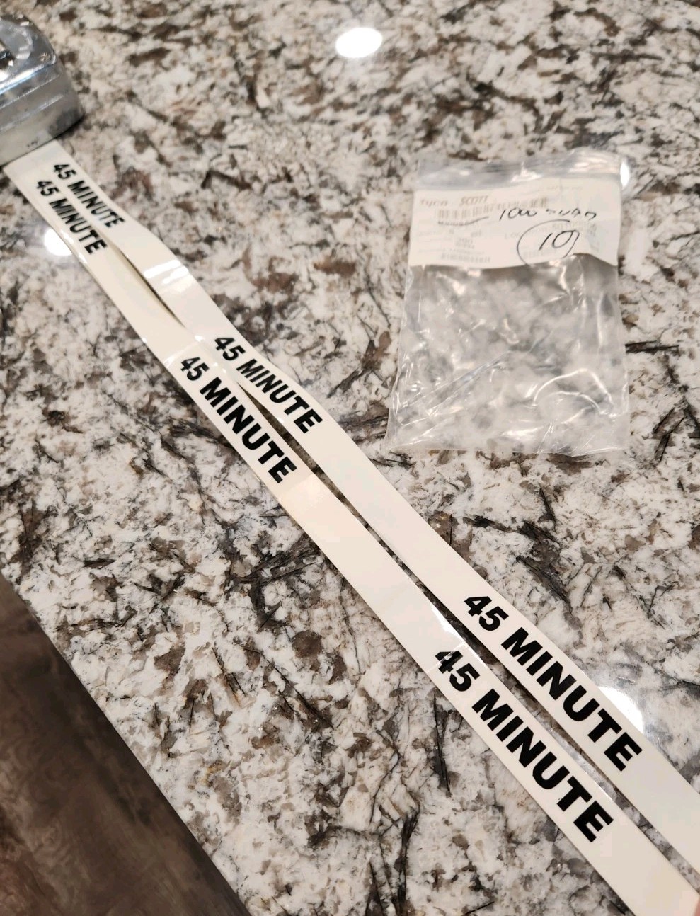 LOT of 10 SCOTT 45 MINUTE 4500 PSI TRANSPARNT CYLINDER LABEL 10007497 Approx 22″