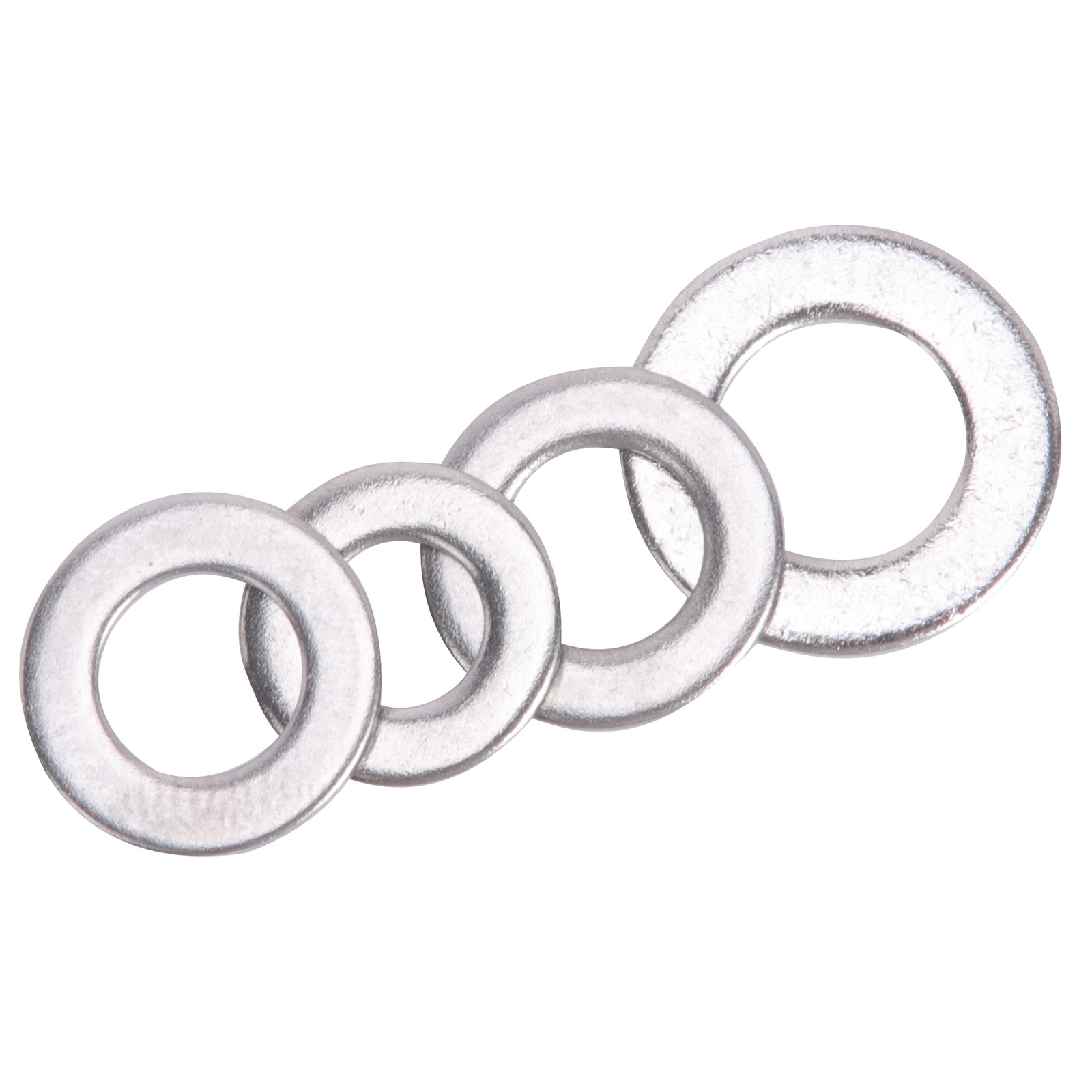 660 Pieces of 304 Stainless Steel Washers Flat Washer Assortment Set Kit 6 Sizes