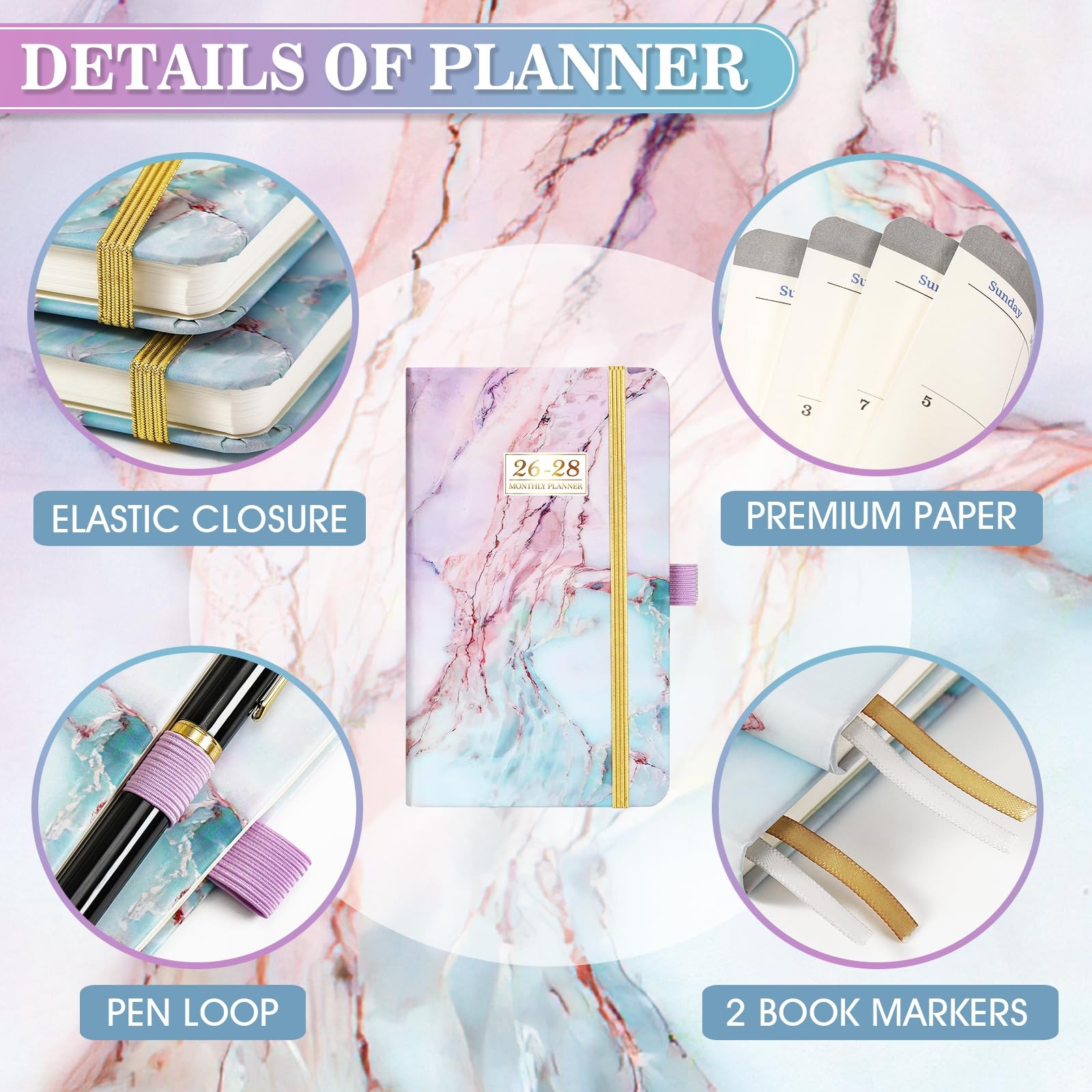 2026-2028 Monthly Pocket Planner – 3 Year Monthly Planner 2026-2028, Jan. 202…