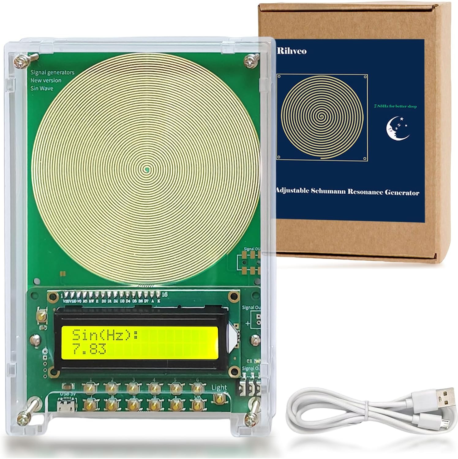 Adjustable Frequency Generator for Healing (0.01Hz-299Khz) 7.83Hz Schumann Reso
