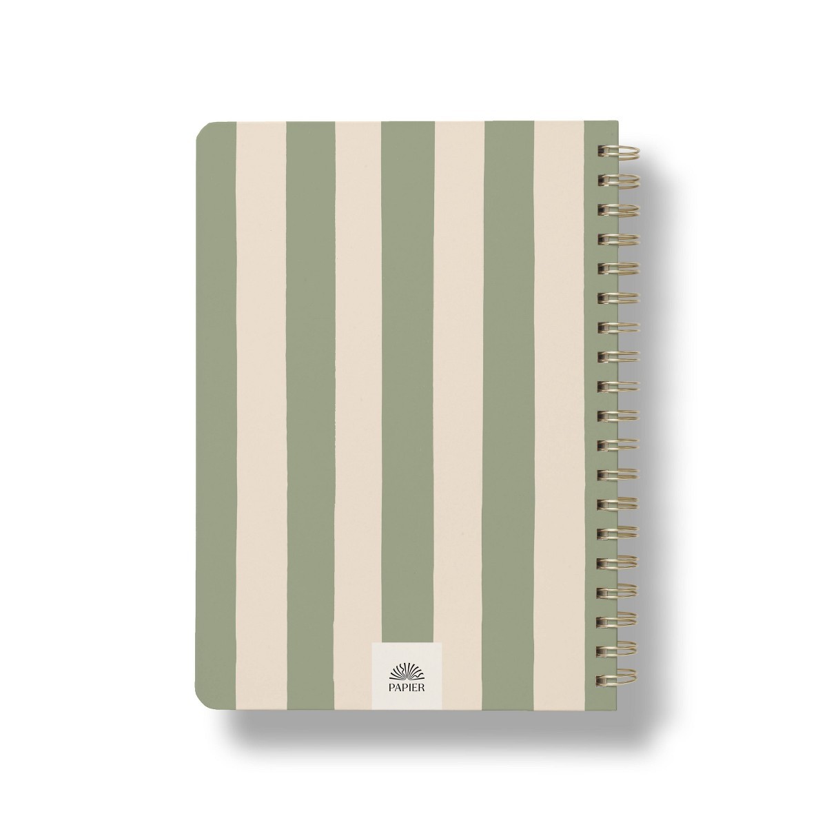 PAPIER 7″x9.875″ Essential Notes Stripe B5 Spiral Notebook 150 Pages