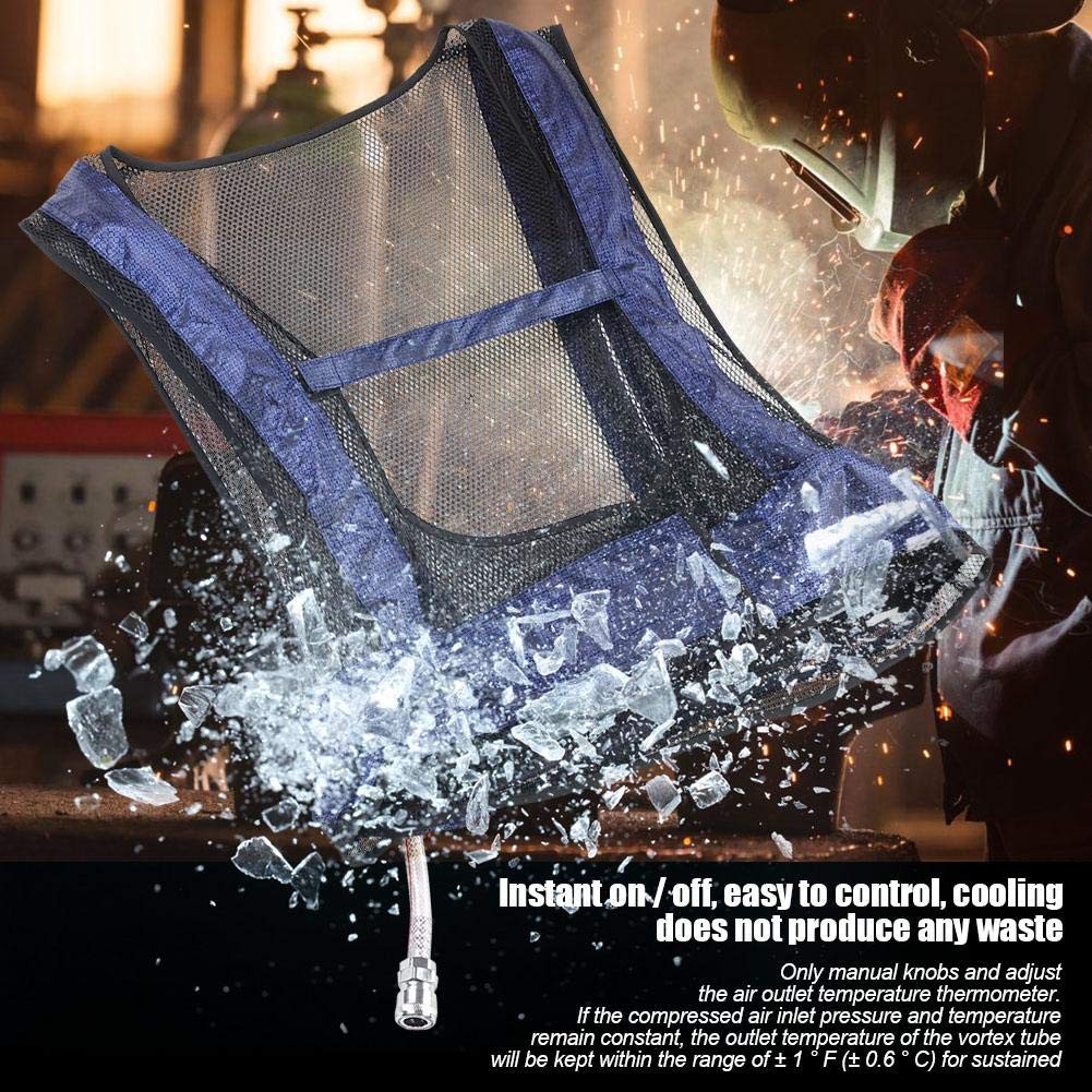 Yosoo Air Conditioner Waistcoat Welding Steel Air Compressed Cooling Vest