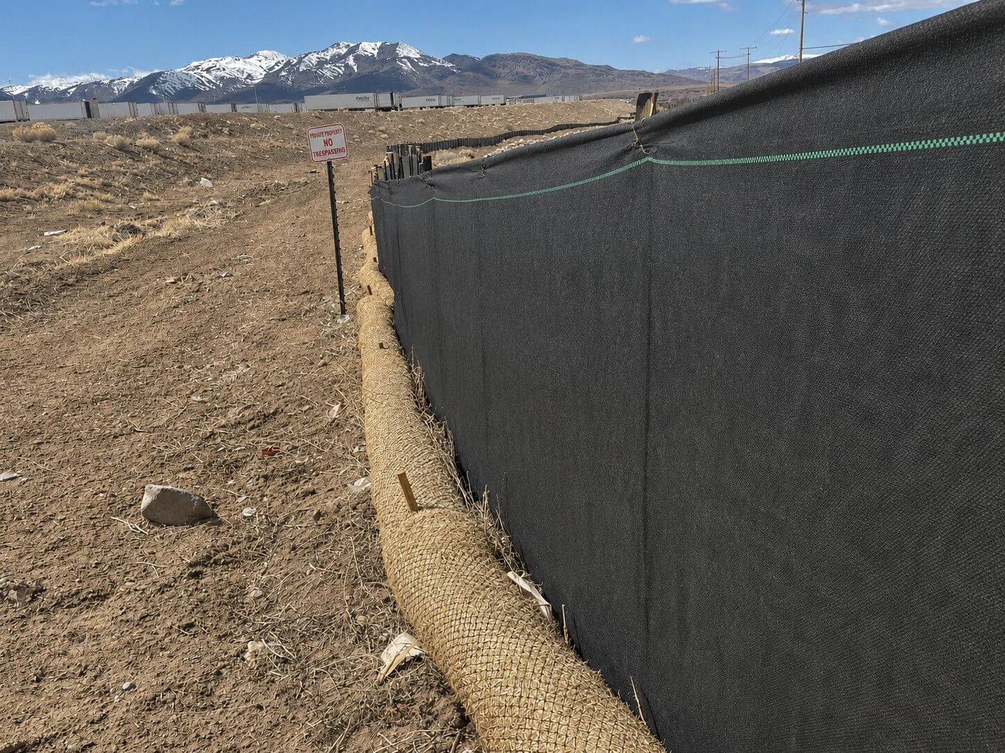 BULK 3′ x 100′ Non-Woven Geotextile Silt Fence Roll–4 oz Erosion Control Barrier
