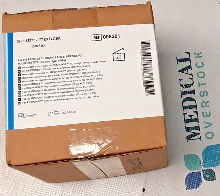 008201 SMITHS MEDICAL PORTEX – 60 cm H20 – HPA – 20/BOX – OPENED 1 FOR PIC – NEW