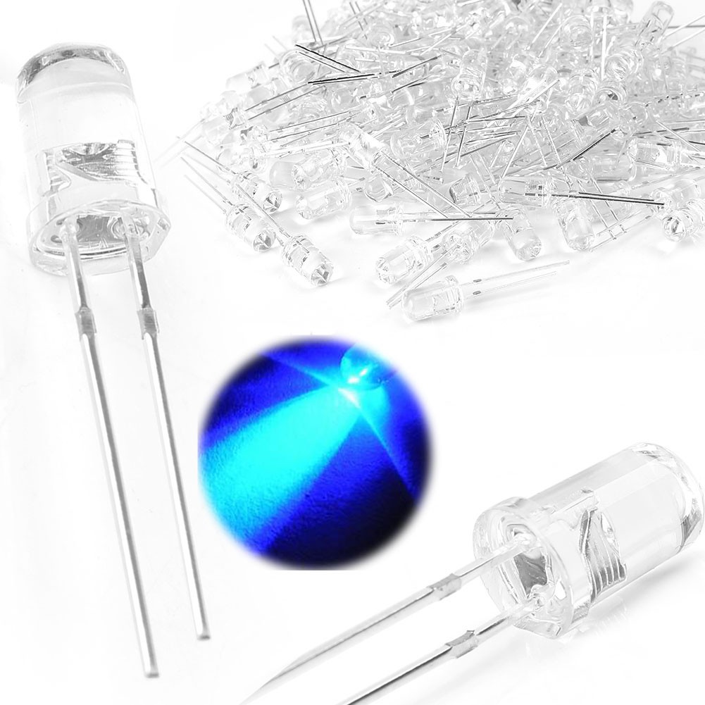 5mm Ultra Bright LED White Light Bulb Lamp 20000mcd Super Bright 100PCS Auto US