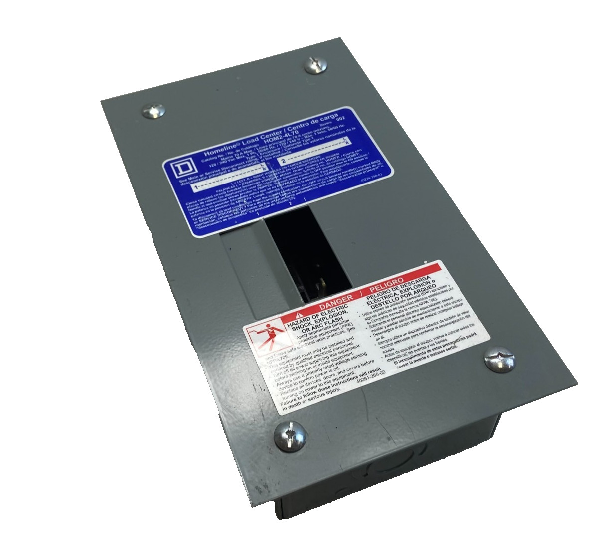 SQUARE D HOM2-4L70 Load center 1PH 3W 70A 120/240V