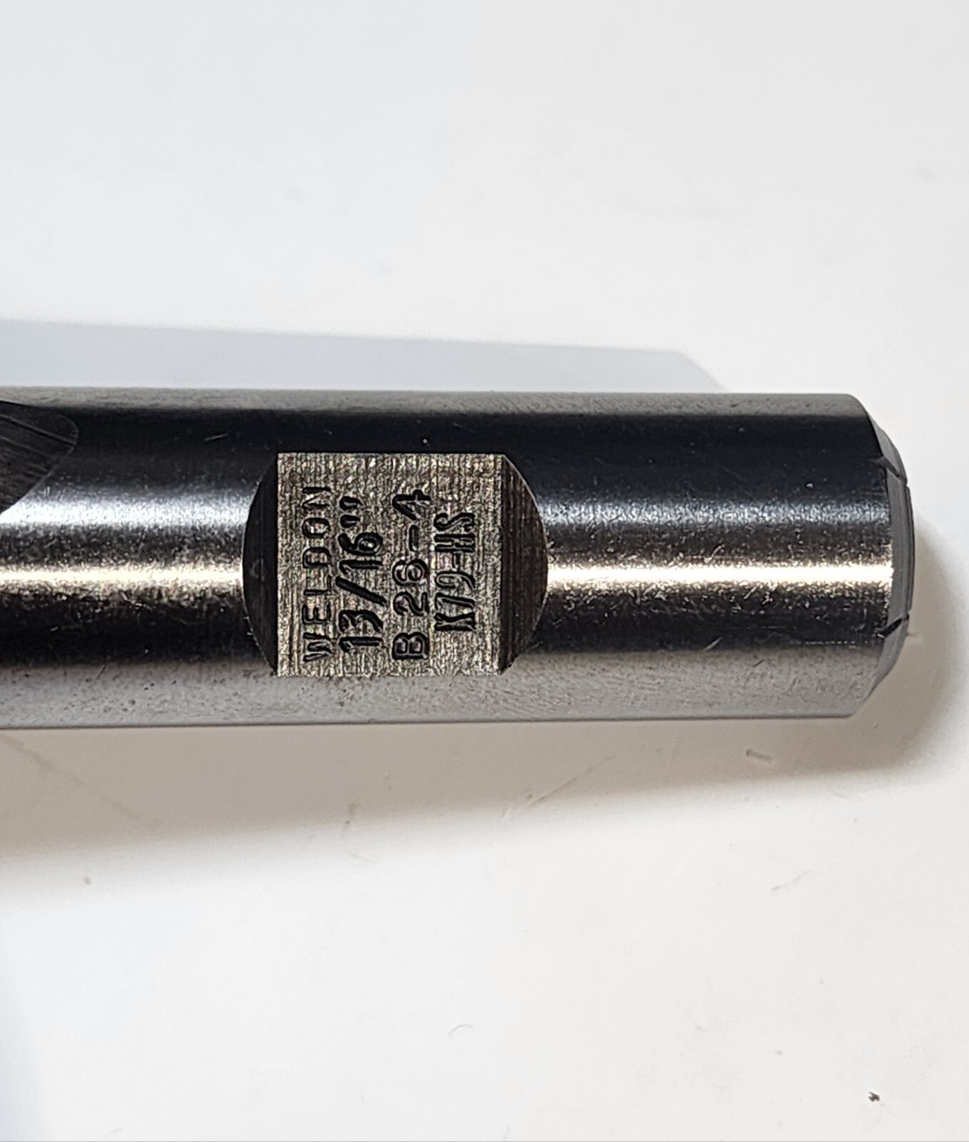 13/16″ Regrind to .804″ 2-Flute Hss 1-3/8″ LOC 5/8″ Shank Weldon B28-4 Refurbish