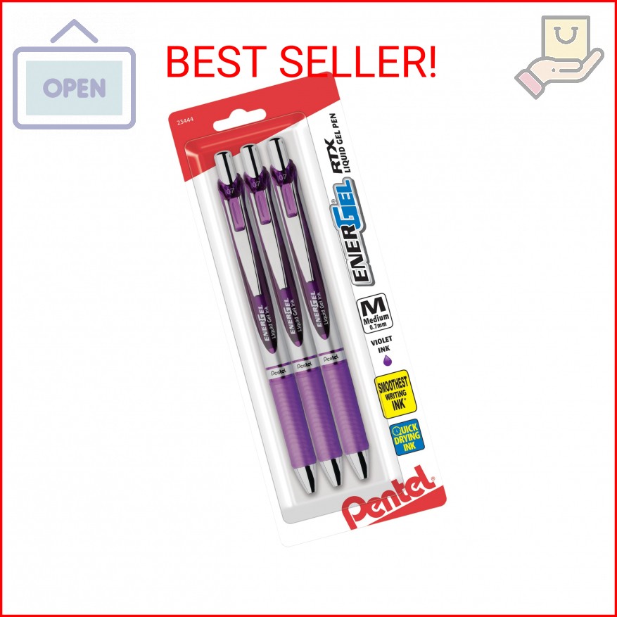 Pentel 756260 EnerGel RTX Retractable Gel Pens Medium