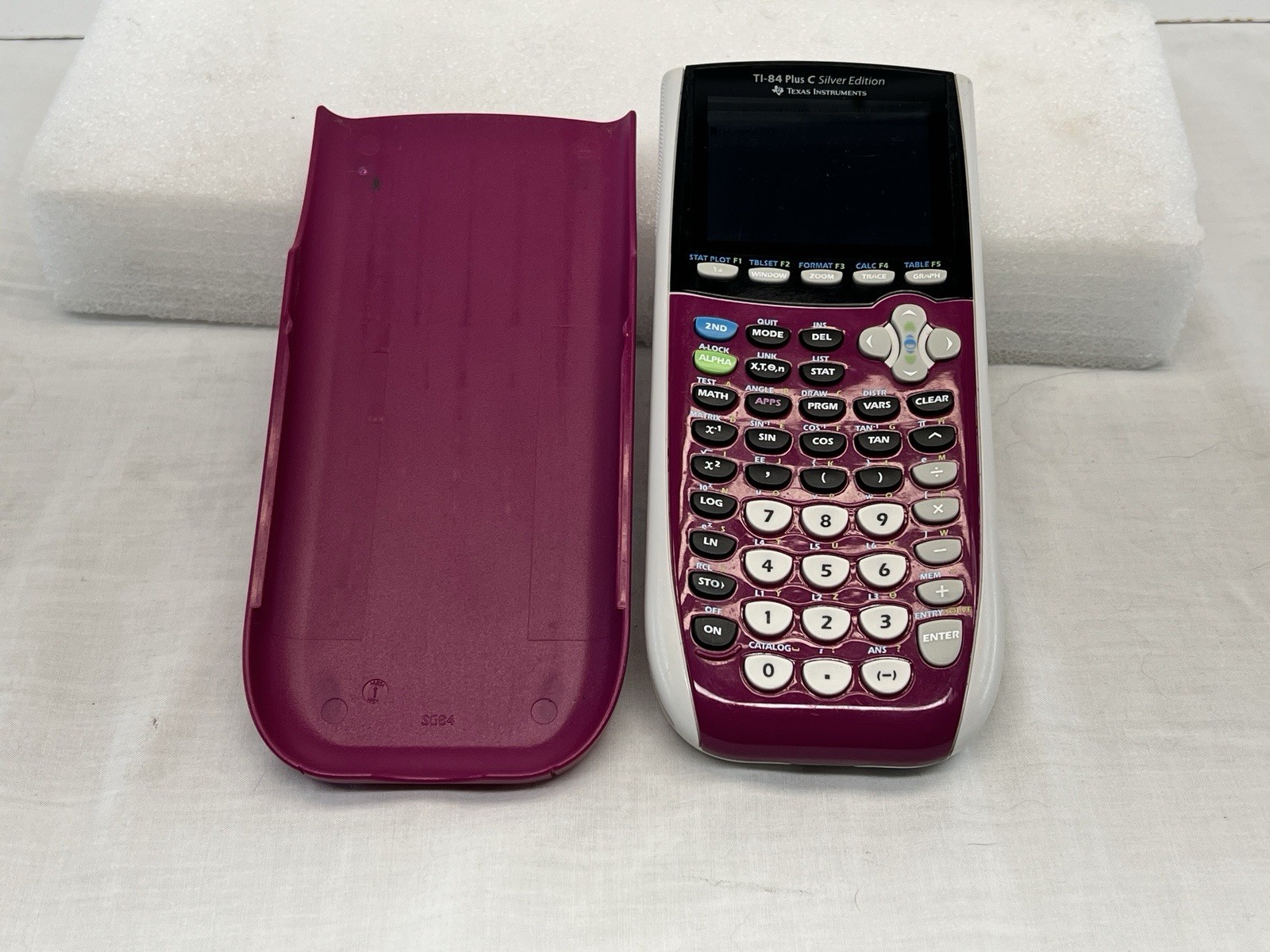 Texas Instruments TI-84 Plus C Silver Edition Graphing Calculator -Magenta/Plum
