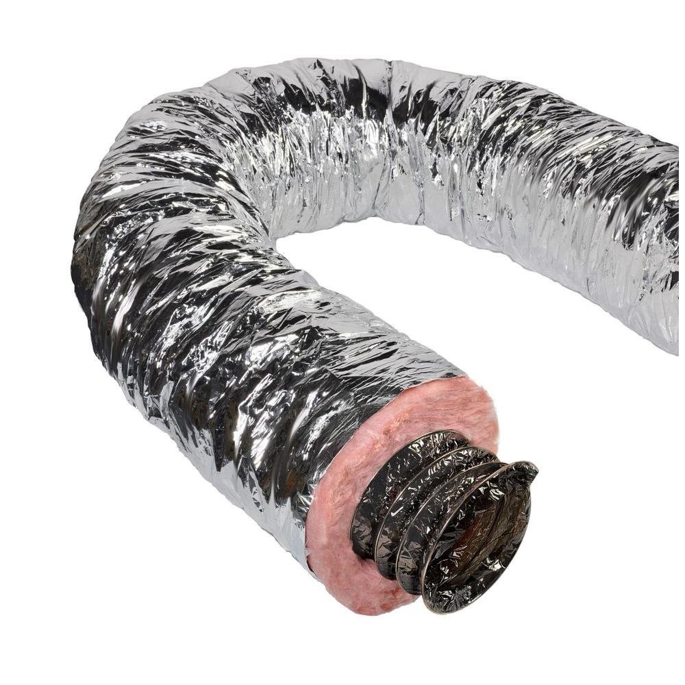 Flexible insulated Duct – MEA Silver Metalized Jacket Air Duct Flexible Pipe Tu