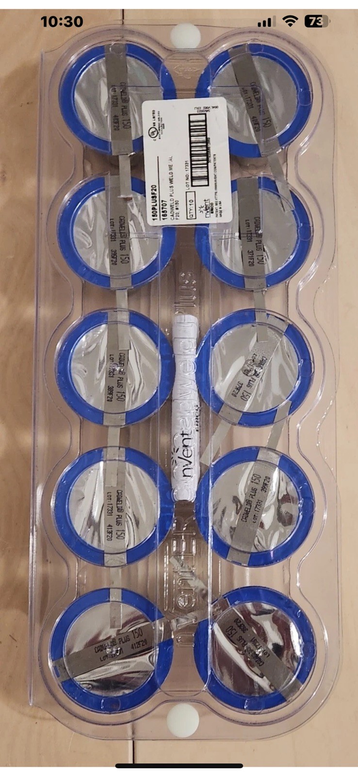 Erico 150PLUSF20 Cadweld plus Weld Metal F20 #150 – Pack Of 10