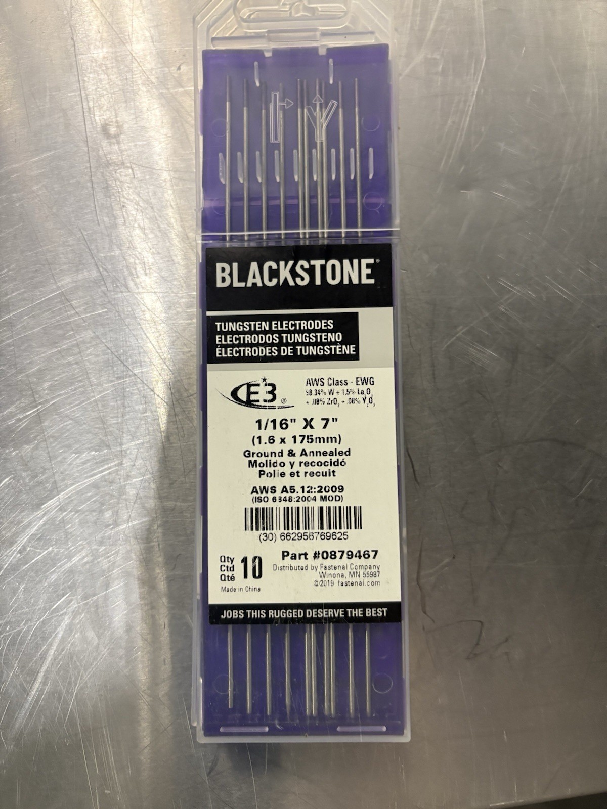 Tungsten Electrodes 1/16 X 7 Welding 10ct -3 Pack 30 Electrodes