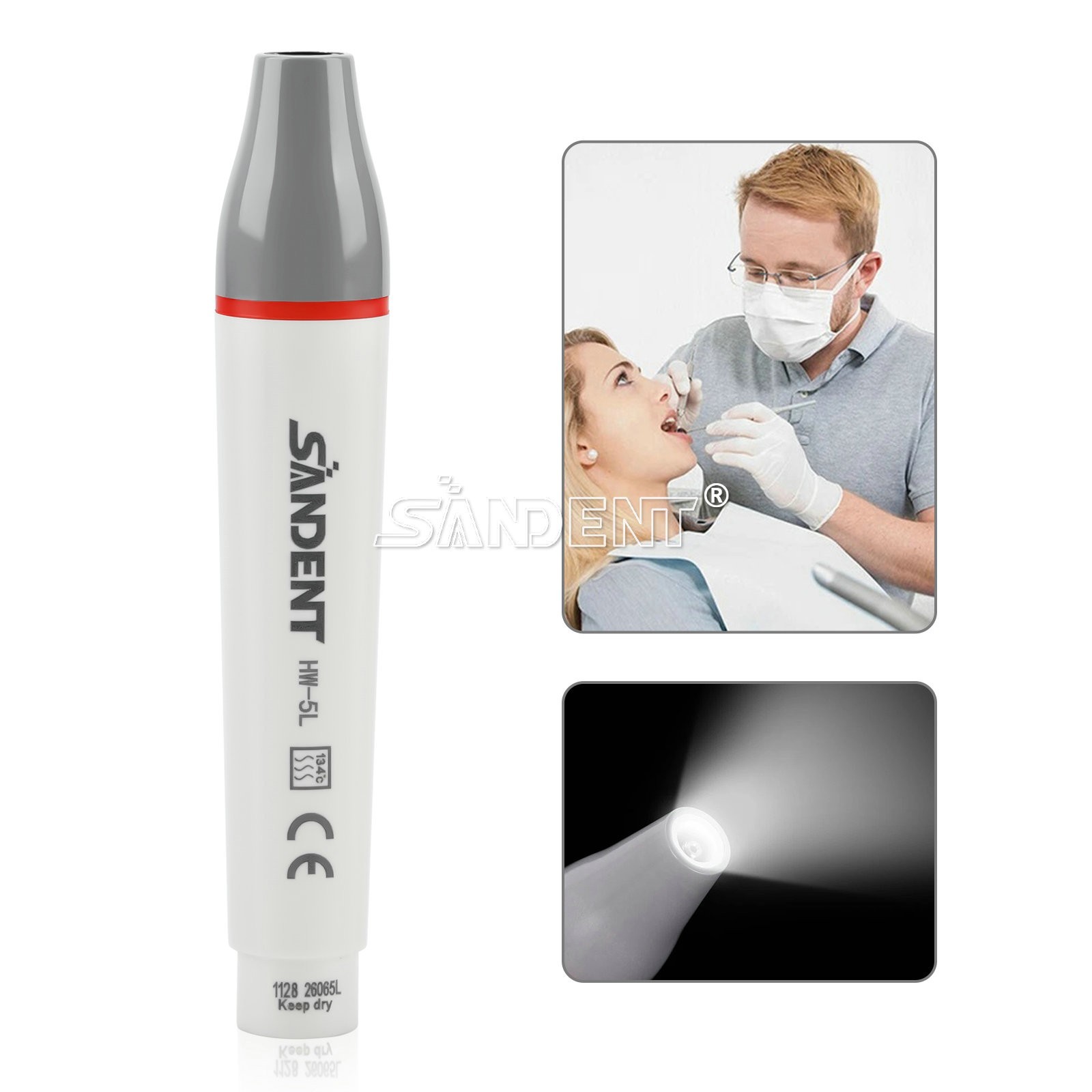 4xFit Woodpecker HW-5L Dental Ultrasonic Scaler LED Handpiece Compatible EMS USA