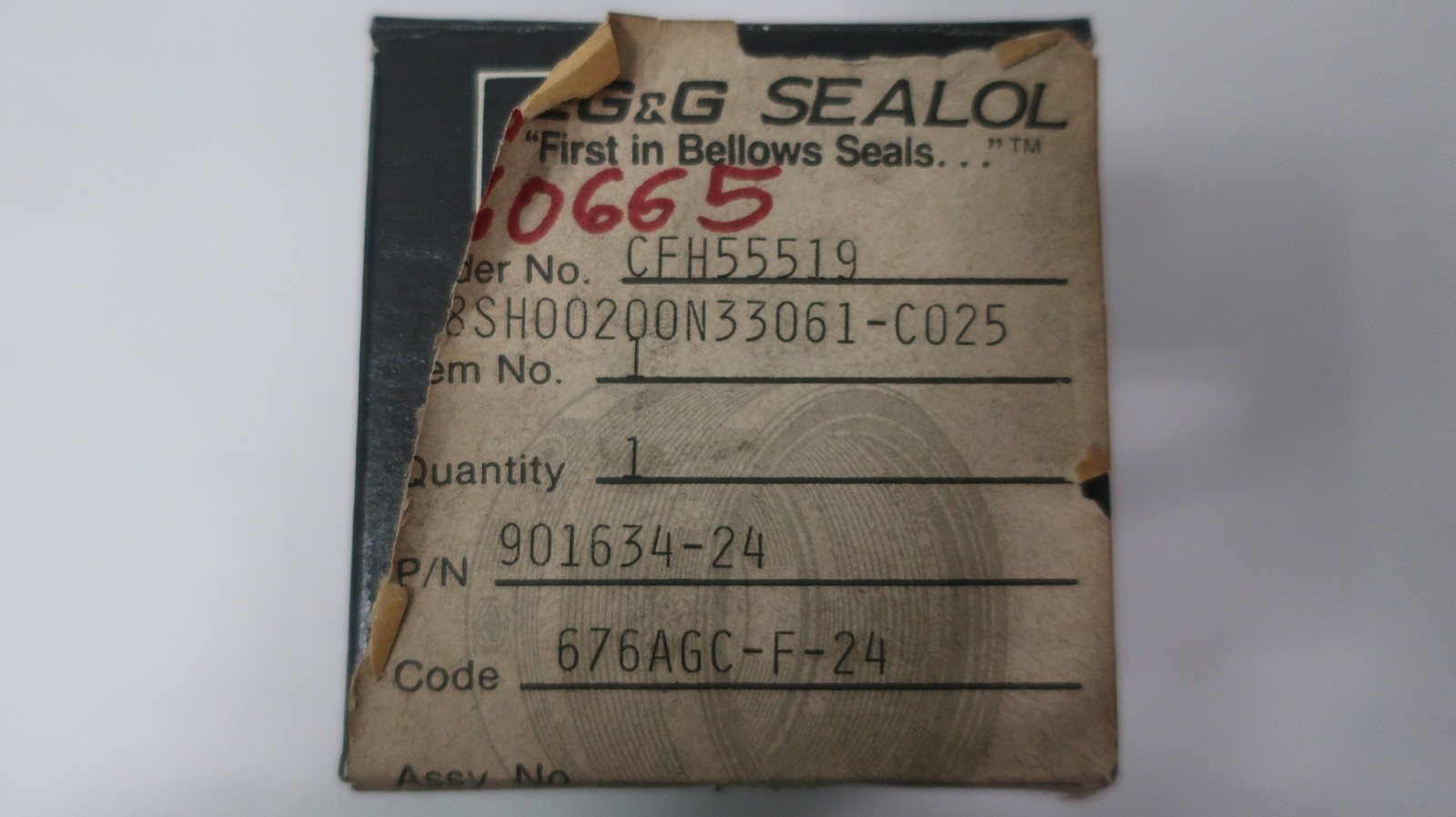 Eg&g 676AGC-F-24 Mechanical Bellows Shaft Seal
