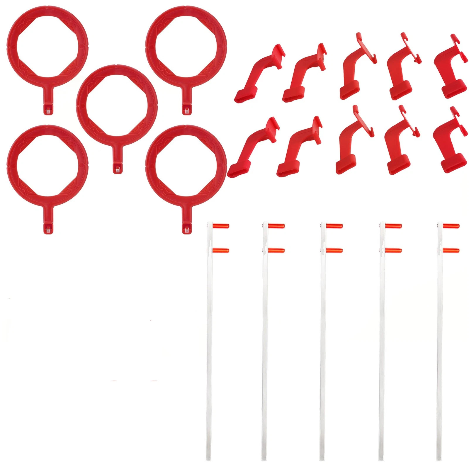 10pcs Dental Sensor Holder X-Ray Positioning,5pcs Indicator Arming,5pcs Ring