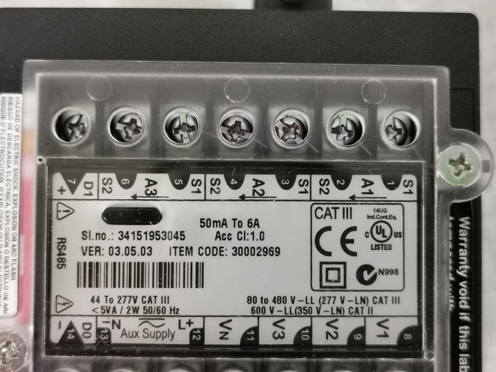 SCHNEIDER ELECTRIC EASYLOGIC PM1200 /METSEPM1200 POWER METER-SPOT ON THE SCREEN