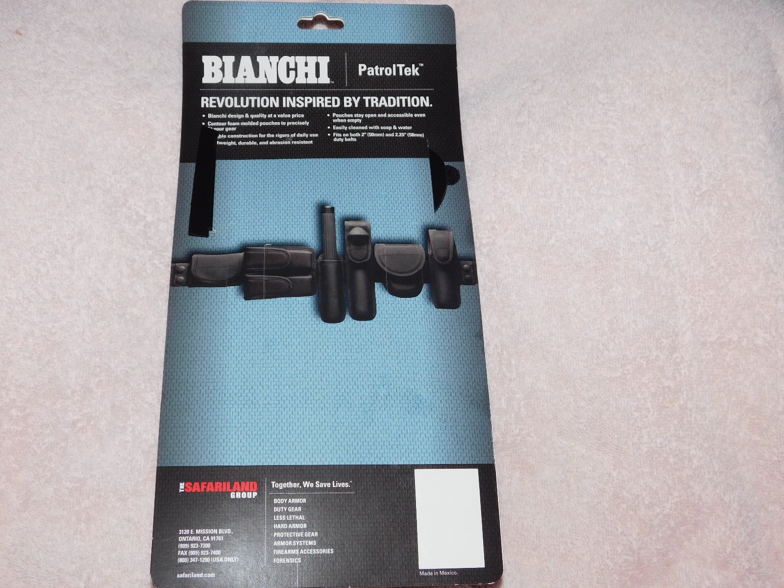 Bianchi PatrolTek Nylon Radio Holder 8014 Belt Holster