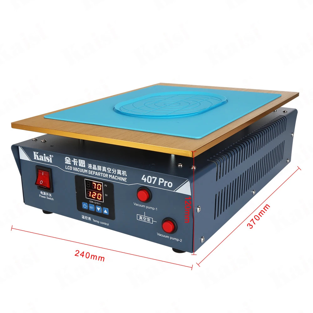 Kaisi 407 Pro 18inch Multifunction Built-in Dual Vacuum Pumps LCD Separator Pum
