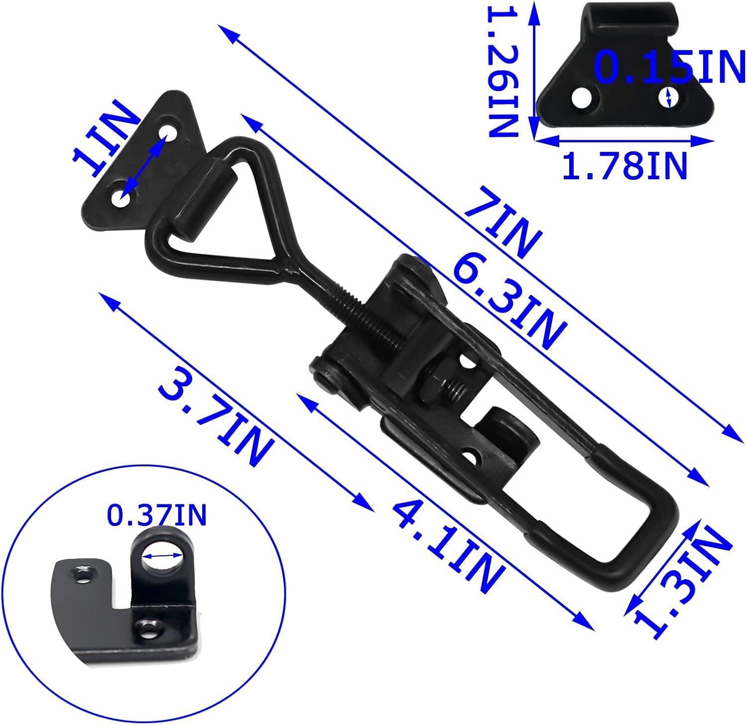 2 or 4 Pack Heavy Duty Toggle Latch Clamp, 1320Lbs 4003 Latch-style Toggle Clamp
