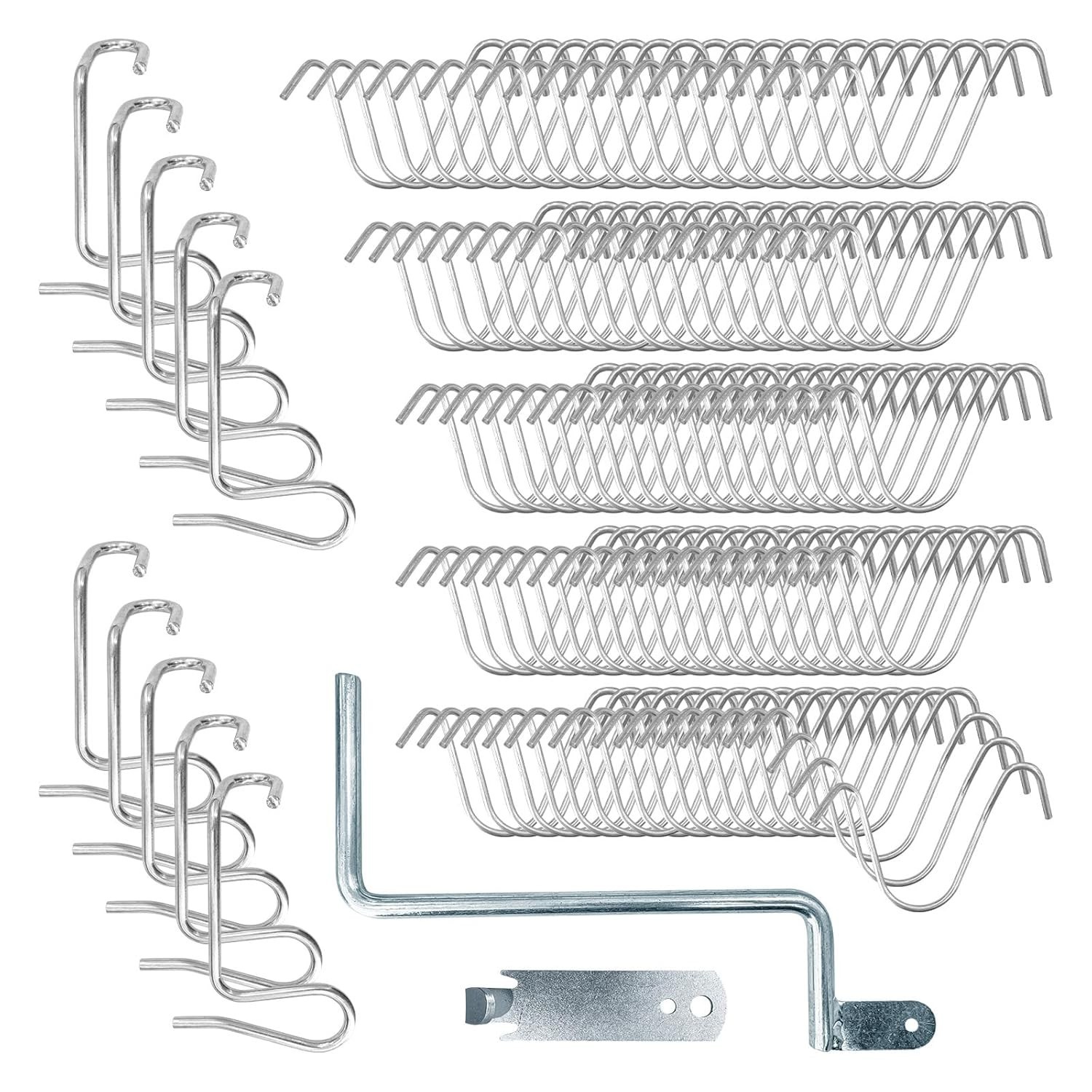 110 Pcs Fence Wire Tightener Tool with 2 Tighteners Handle, Stainless Steel B…