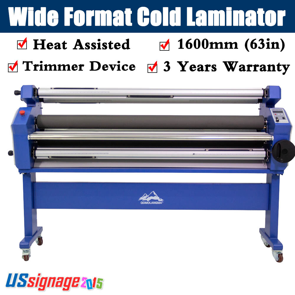 Qomolangma 63in Full-auto Wide Format Cold Laminator, with Heat Assist Trimmers