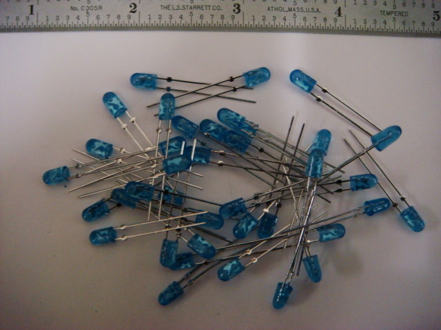250 BLUE LED’s in 3.6mm pkg – Agilent LB99 – NEW and UNUSED