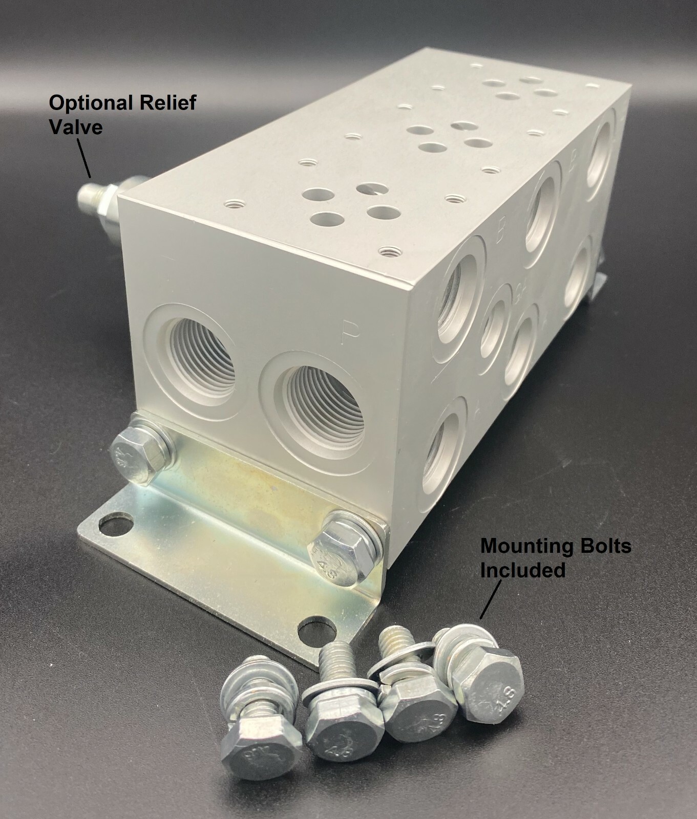 Hydraulic Valve Parallel Manifold Alum. D03 NG6 Cetop 3 pattern 1-5 Station MPA6