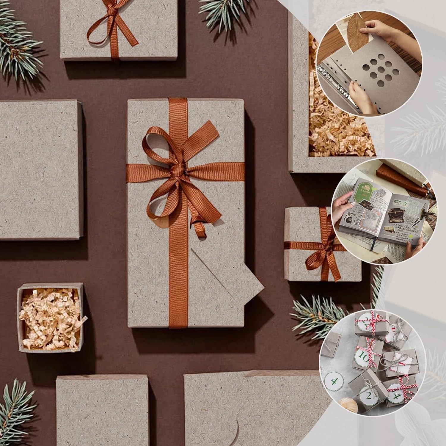 20 Pcs Book Board, Binder Board, Cover Board, Heavy Duty Chipboard for Book