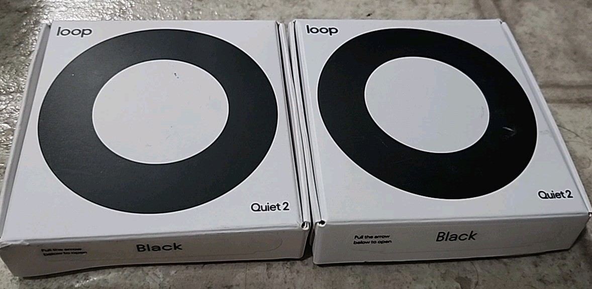 (x2) Loop Quiet 2 Ear Plugs for Noise Reduction 14 Rating BLACK Open Box