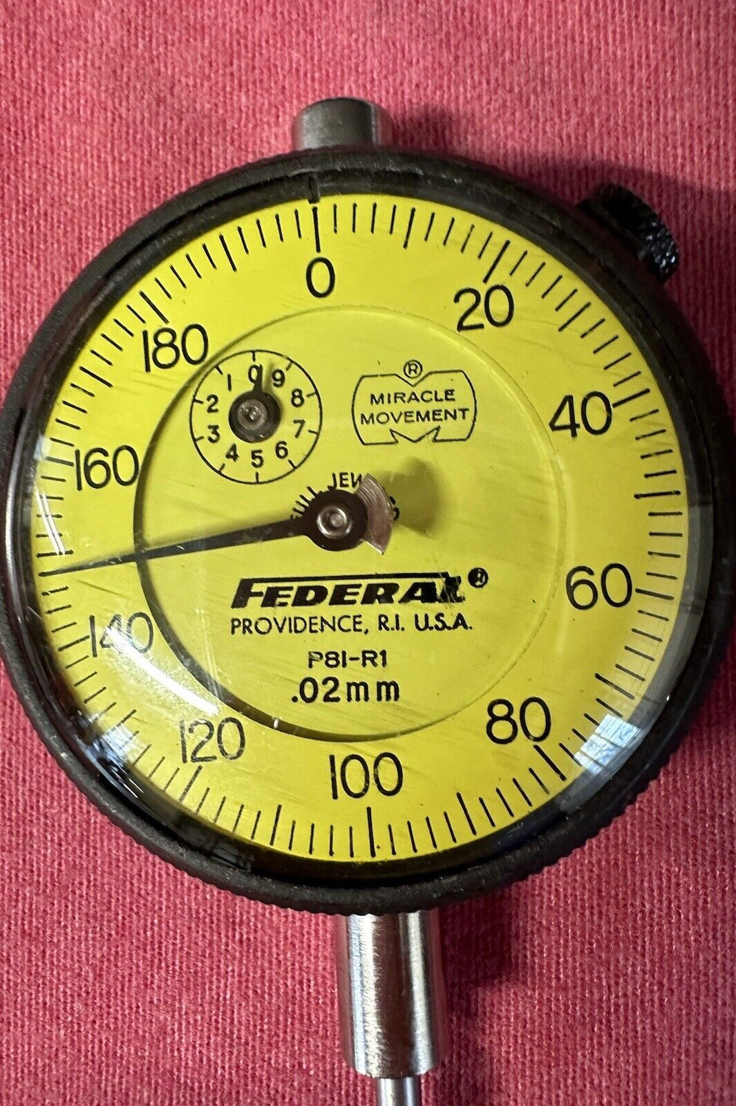 *NOS* FEDERAL USA P81-R1 mm DIAL INDICATOR GAUGE GAGE .02mm **EXCELLENT**
