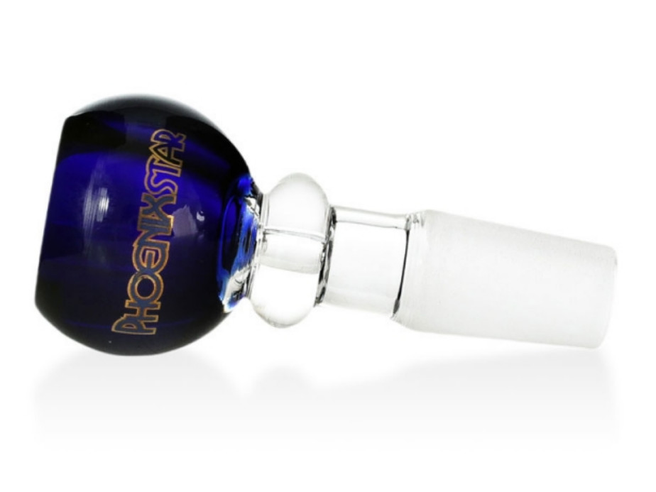 Phoenix Star 14mm Glass Bong Bowl With 1-hole 🔥🎆💨🌟💥🚀🪐 🌌🌎🌞