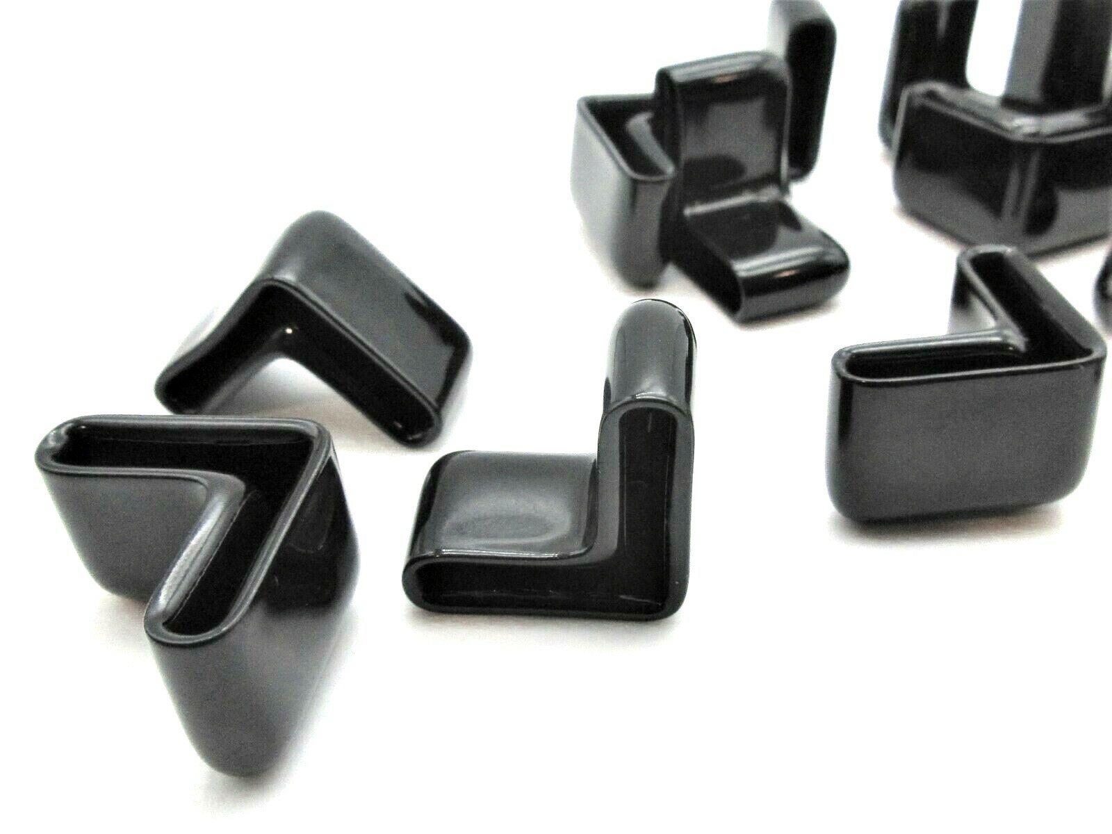 3/4″ x 3/4″ Angle Iron Vinyl End Caps Fits 1/8″ Thick Metal Various Pack Sizes