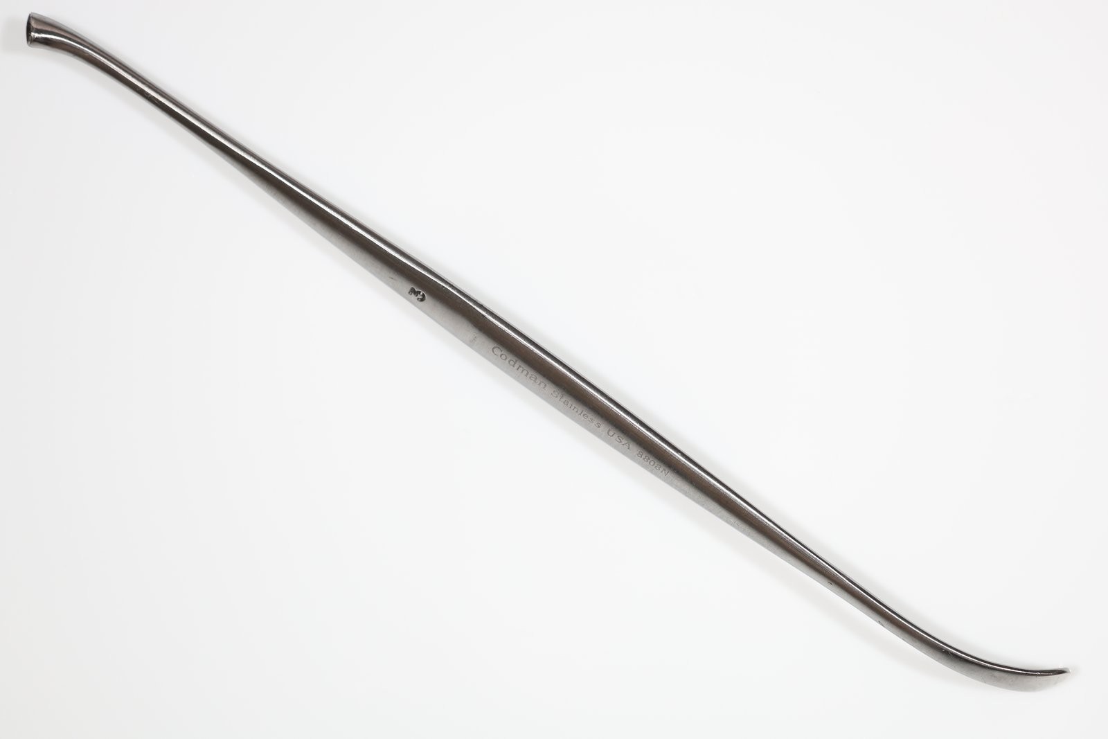 Codman 65-1017 #3 Penfield Dissector, Curved, Double-Ended, 7-3/4in
