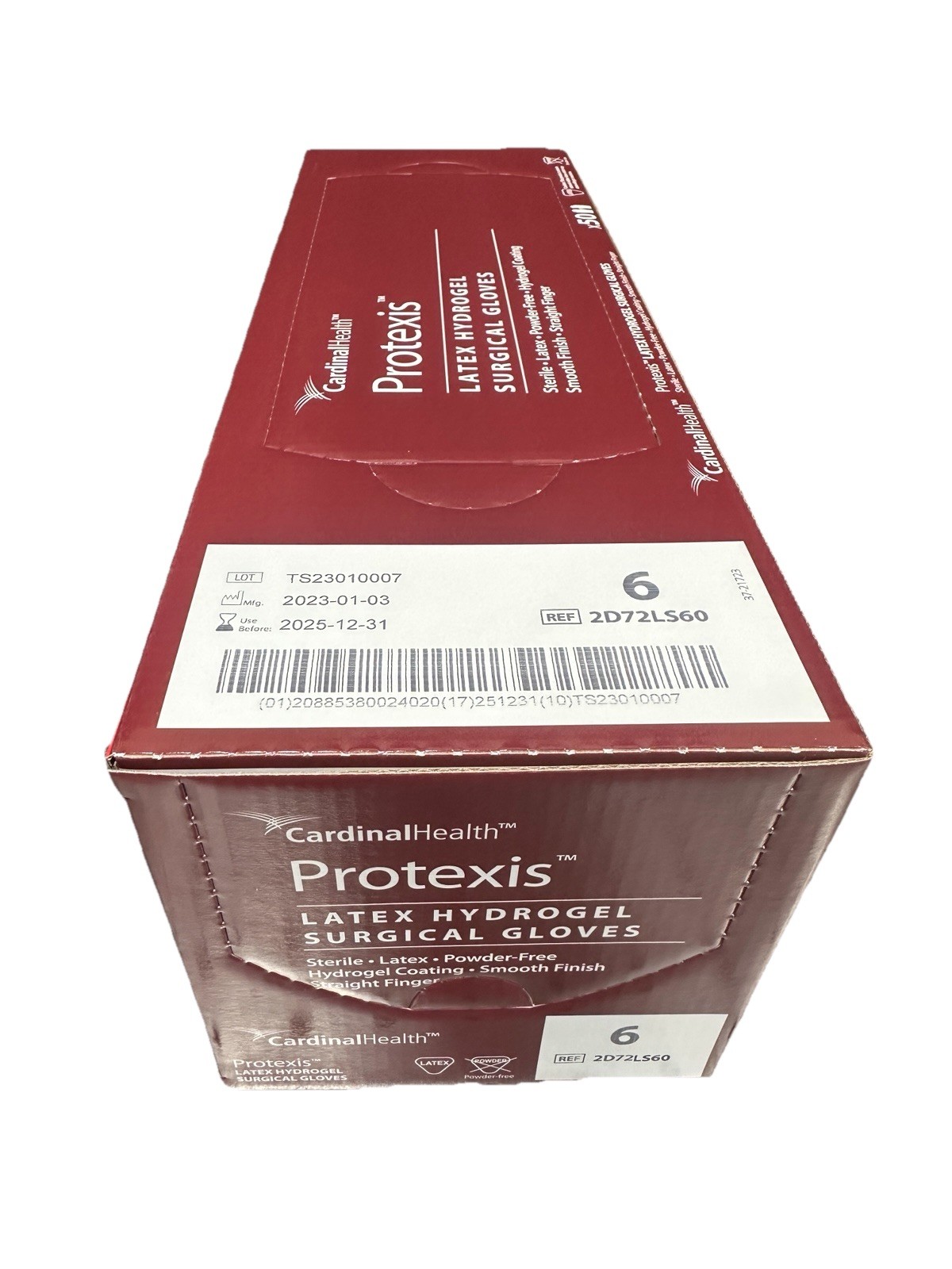 Protexis Latex HYDROGEL Coating Gloves Size 6 Sterile 1 Box of 50 pairs