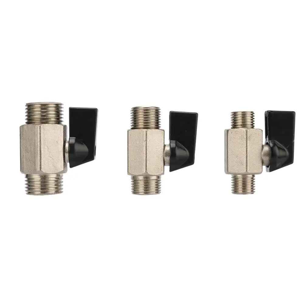 Mini 3/8″ Male 3/8 Inch Female NPT Brass Ball Shut Off Valve Water Air Fluid WOG