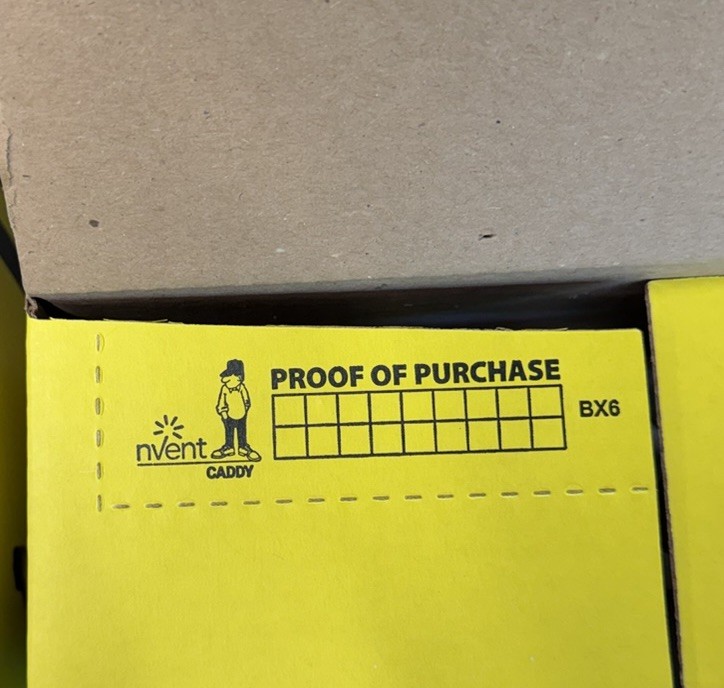 Box Of 100- Erico/Caddy 781 Through The Stud Conduit Support 1”, New Open Box