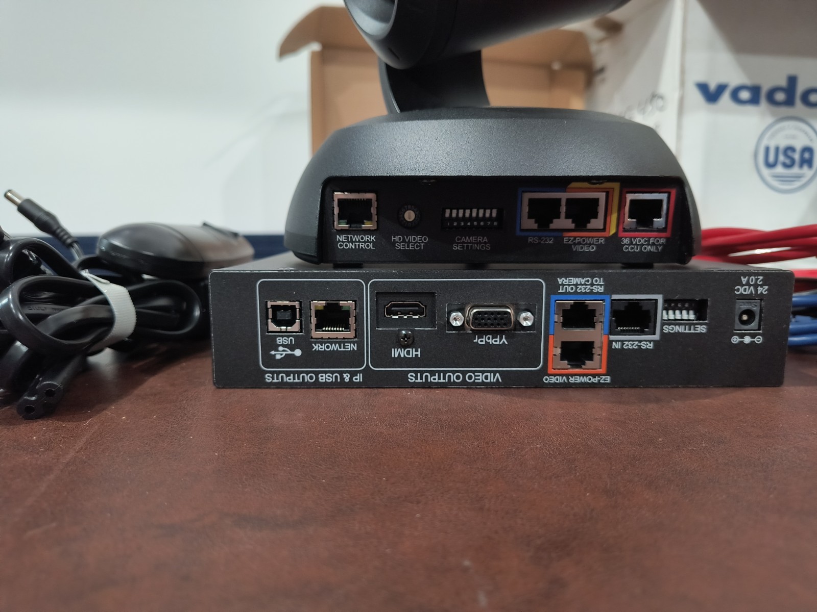 Vaddio ROBOSHOT 30 HDBT Camera PTZ 998-9910-000 with OneLink HDMI Box & Remote